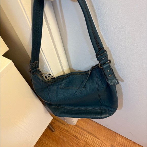 NWT The Sak Teal Leather Shoulder Bag - Picture 2 of 4
